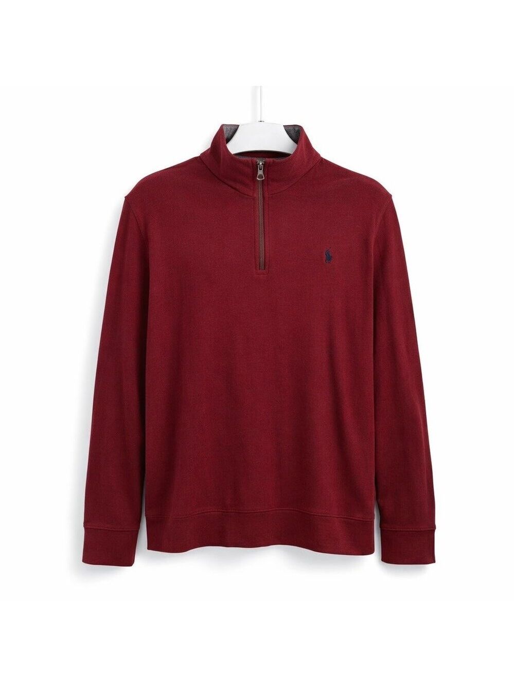 Polo Ralph Lauren Burgundy Half-Zip Pullover Sweatshirt Long Sleeve Mens Size XL